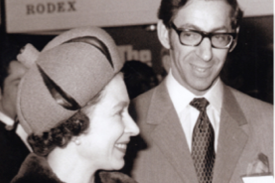 LifeBook author Derek Rose with Her Majesty Queen Elizabeth II
