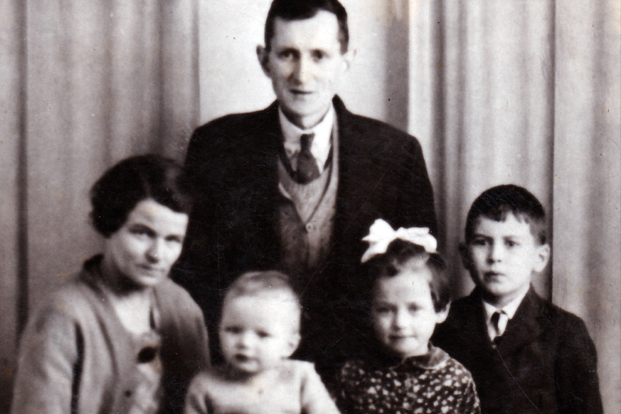 A vintage black-and-white photograph from the LifeBook private autobiography of Peter Danson