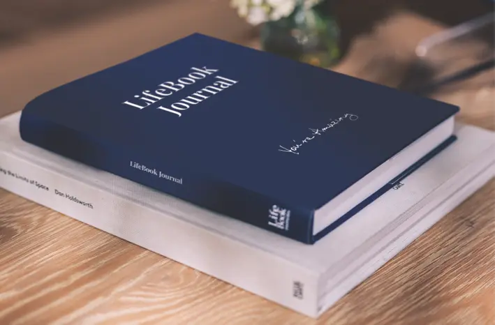 LifeBook Memoirs authors journal on a table